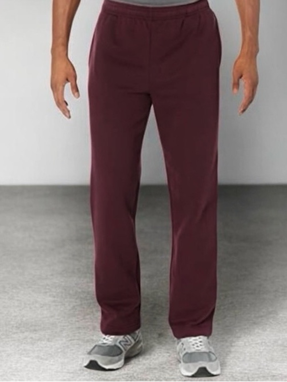 NWT Men's Burgundy Joggers Amazon Essentials Sweatpants Large